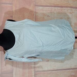 Libby Edelman Bow Pinstripe Top